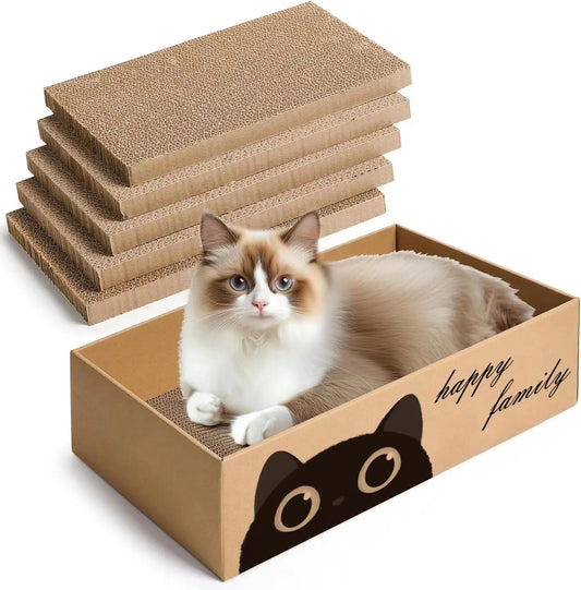 猫用ダンボール爪とぎベッド 交換パッド付き